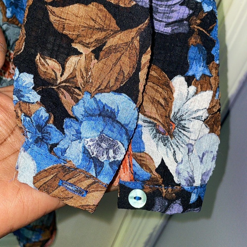 Zara Multicolor Floral Blouse - Picture 5 of 16